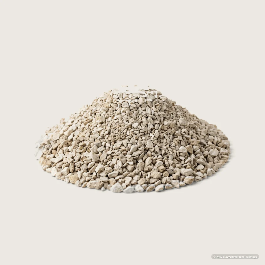 Crushed limestone