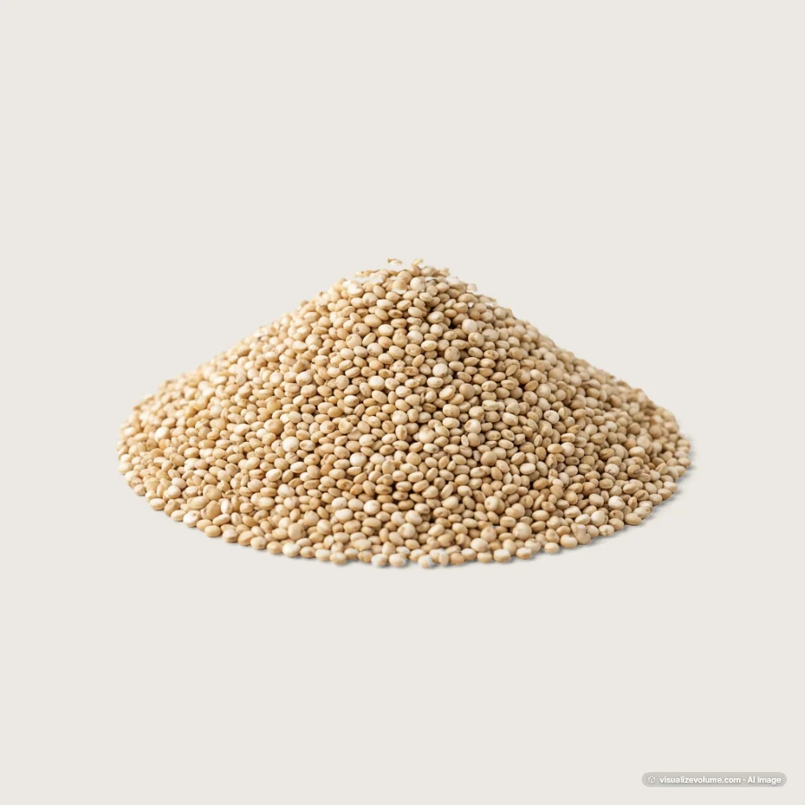 Dry quinoa