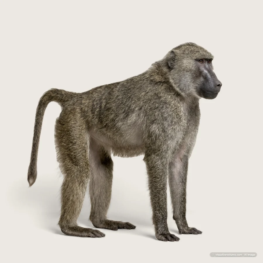 Olive baboon