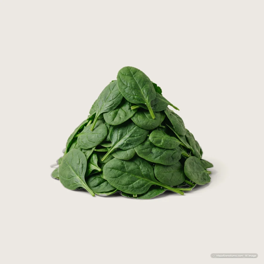 Raw spinach