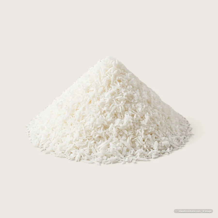 Shredded coconut