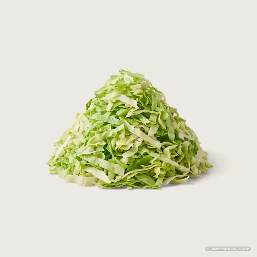 Shredded lettuce