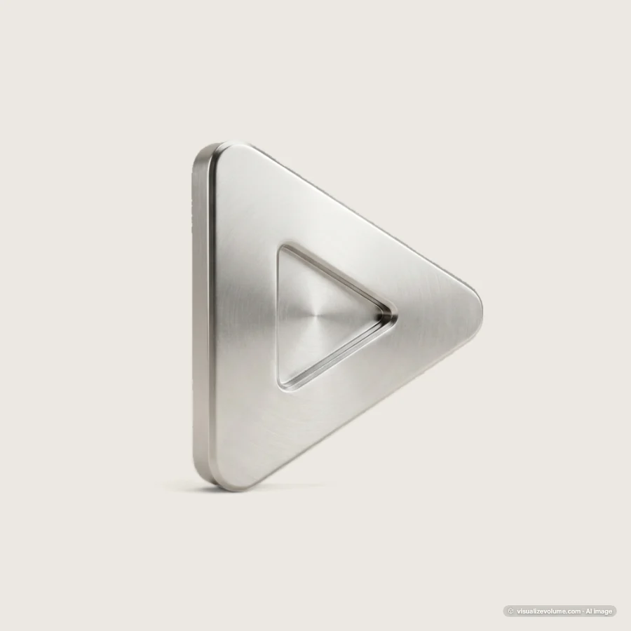 Silver Play Button
