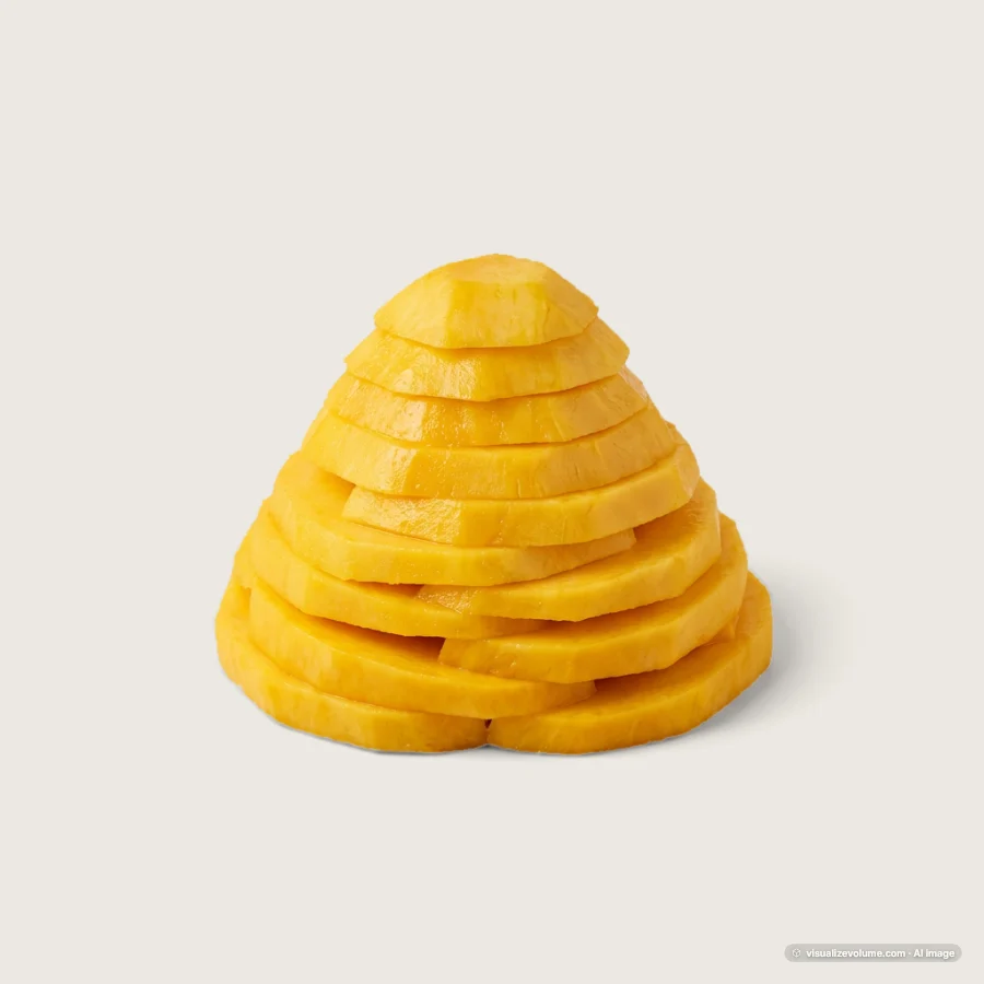 Sliced mango