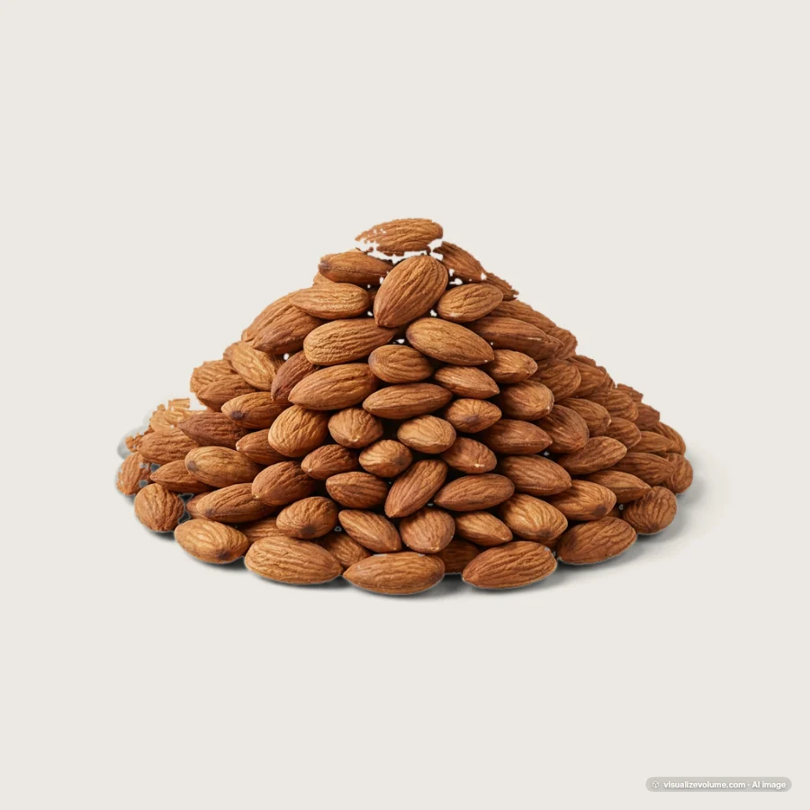 Whole almonds