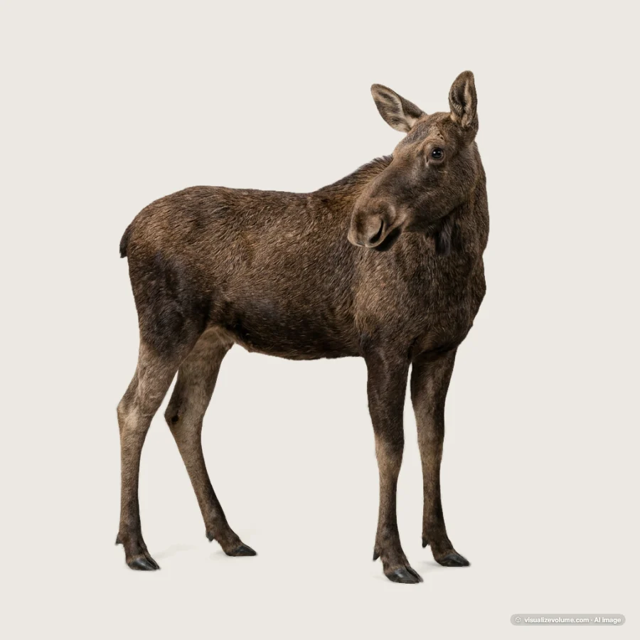Yearling moose