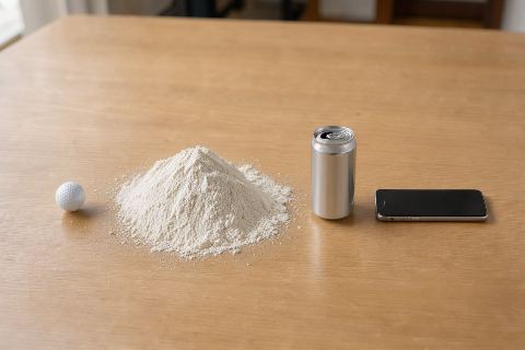 What does 1 kilogram of all-purpose flour look like?