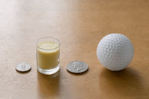What does 1 tablespoon of butter look like?