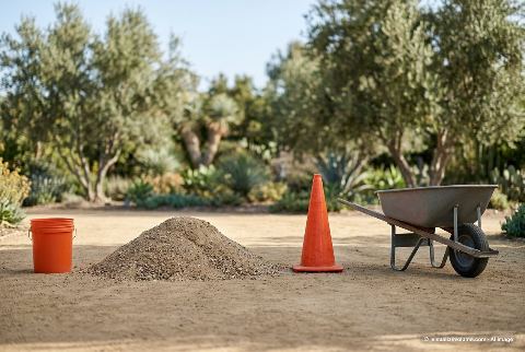Wheelbarrow, in “What does 1 cubic yard of decomposed granite look like?”