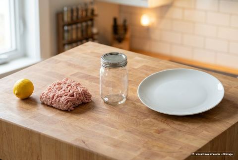 Ground turkey, in “What does 500 grams of ground turkey look like?”
