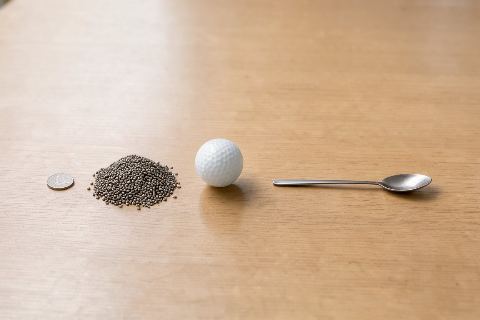 What does 30 grams of chia seeds look like?