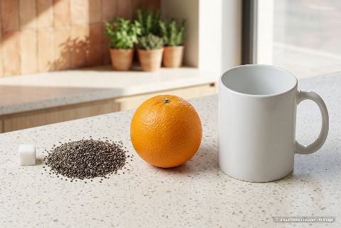 Chia seeds, in “What does 30 grams of chia seeds look like?”