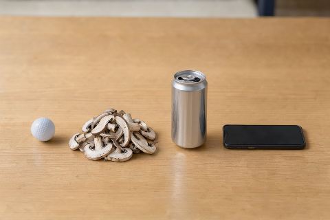 What does 150 grams of sliced mushrooms look like?