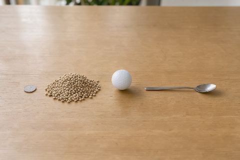 What does 0.5 cups of split peas (dry) look like?