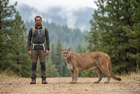 North American cougar, in “Person vs cougar”
