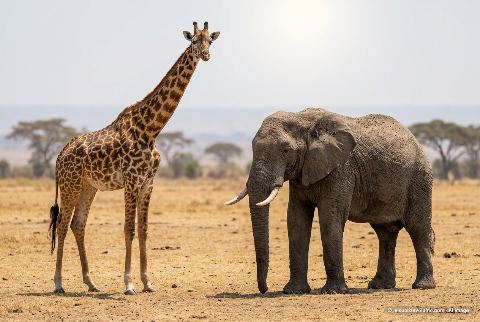 African bush elephant, in “Giraffe vs elephant”