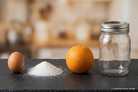 Granulated sugar, in “What does 50 grams of granulated sugar look like?”