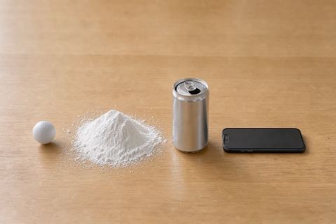 What does 250 grams of powdered sugar look like?
