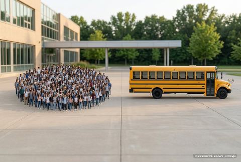 School bus, in “How many people would fill a school bus?”