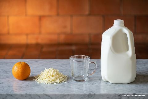 Shredded mozzarella, in “What does 1 cup of shredded mozzarella look like?”