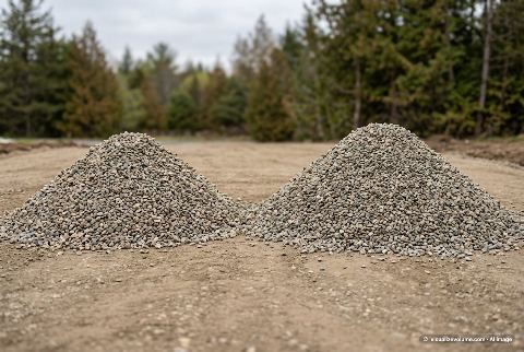 Gravel, in “1 ton of gravel vs 1 yd³ of gravel”