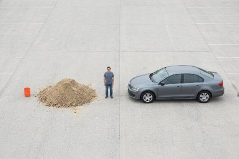 What does 4 tons of decomposed granite look like?