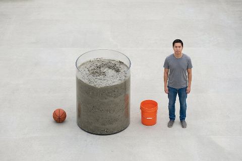 What does 1 cubic yard of mixed concrete look like?