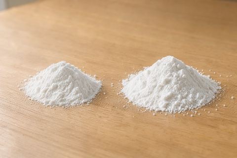 1 tsp of creatine monohydrate vs 5 g of creatine monohydrate: size comparison