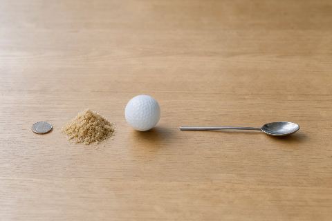 What does 25 grams of brown sugar (packed) look like?