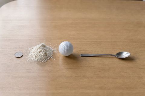 What does 0.25 cups of coconut flour look like?