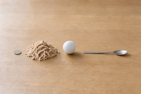 What does 100 grams of canned tuna look like?
