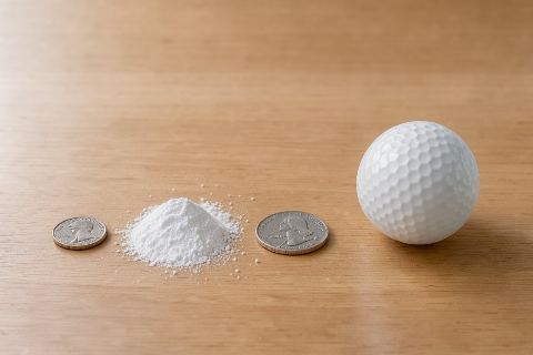What does 1 teaspoon of baking soda look like?