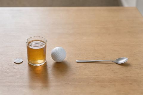 What does 0.5 cups of honey look like?