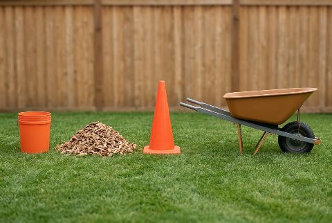 5-gallon bucket, in “What does 2 cubic feet of wood chips look like?”