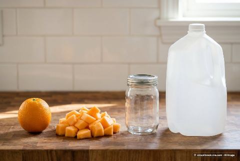 Cantaloupe, in “What does 2 cups of chopped cantaloupe look like?”