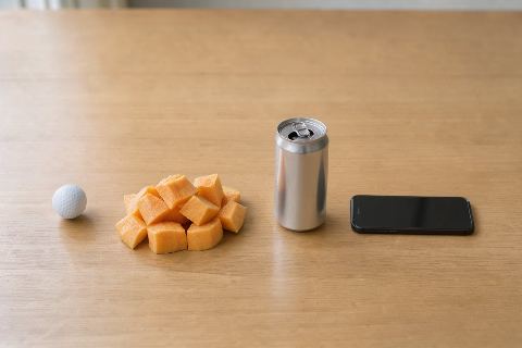 What does 2 cups of chopped cantaloupe look like?