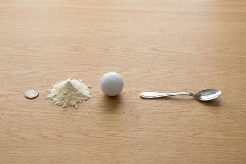 What does 20 grams of egg white protein powder look like?