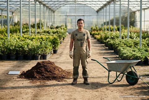 Peat moss, in “What does 7.6 cubic feet of peat moss look like?”