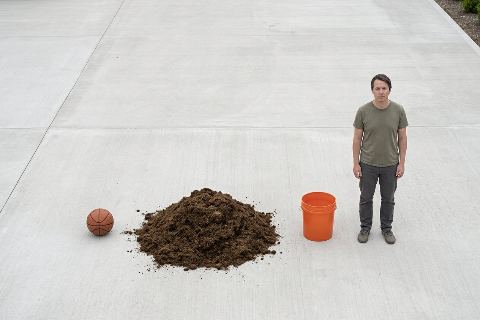 What does 7.6 cubic feet of peat moss look like?