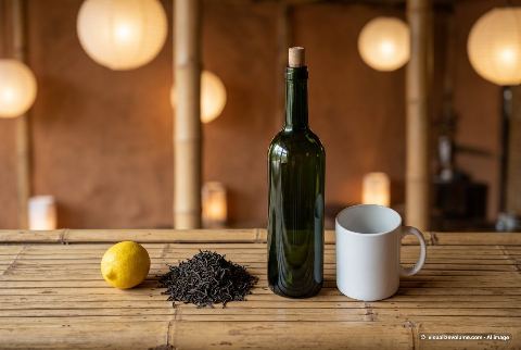 Brewed tea, in “What does 2 ounces of loose leaf tea look like?”