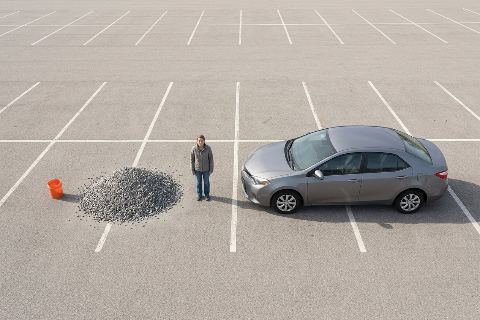 What does 2.5 tons of gravel look like?