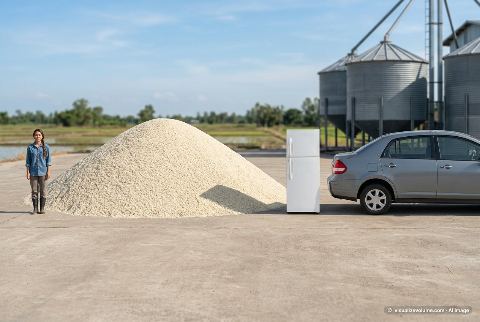 Sedan, in “What do 1,000,000,000 rice grains look like?”