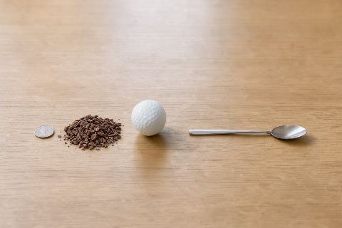 What does 15 grams of cocoa nibs look like?