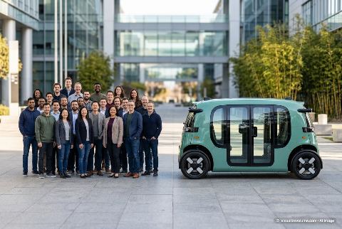 Zoox robotaxi, in “How many people would fill a zoox car?”