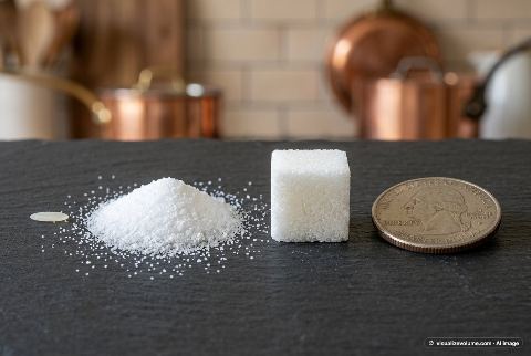 Table salt, in “What does 2.5 grams of table salt (fine) look like?”