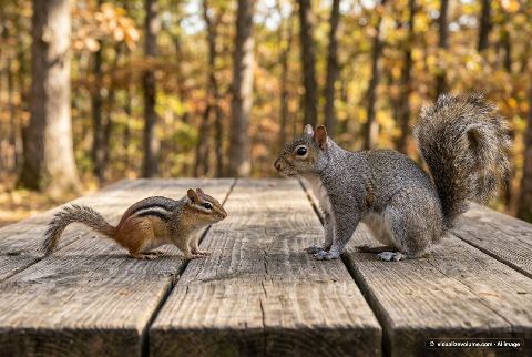 Eastern gray squirrel, in “Chipmunk vs gray squirrel”