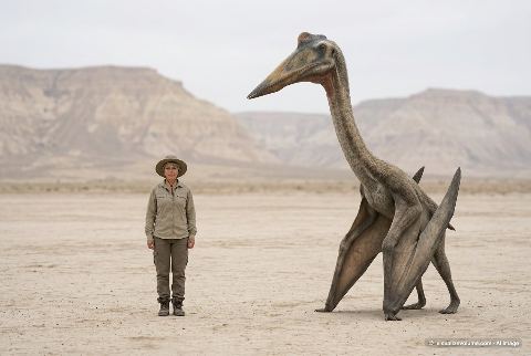 Quetzalcoatlus northropi, in “Person vs quetzalcoatlus”