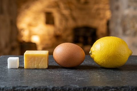 Lemon, in “What does 30 grams of cheddar cheese look like?”