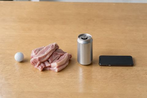 What does 500 grams of pork belly look like?