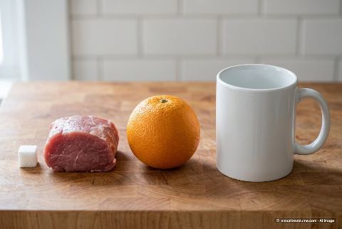 Pork tenderloin, in “What does 200 grams of pork tenderloin look like?”